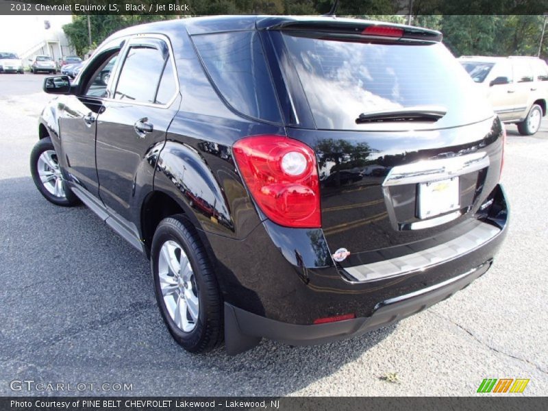 Black / Jet Black 2012 Chevrolet Equinox LS
