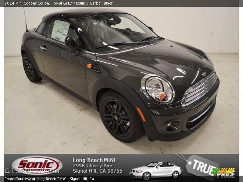 Royal Gray Metallic / Carbon Black 2014 Mini Cooper Coupe