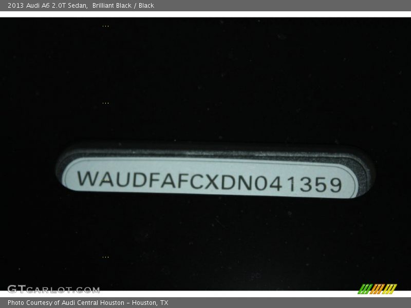 Brilliant Black / Black 2013 Audi A6 2.0T Sedan