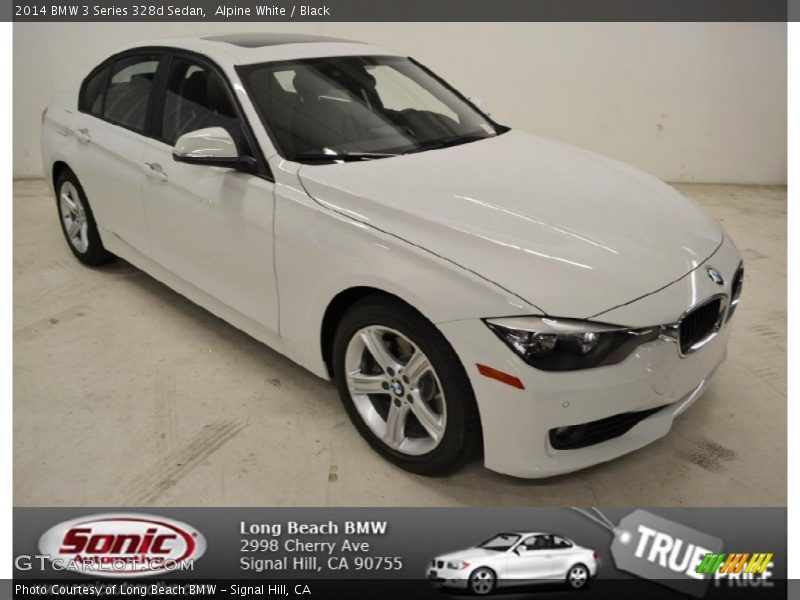 Alpine White / Black 2014 BMW 3 Series 328d Sedan