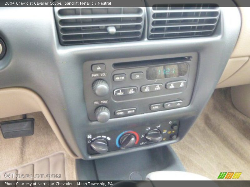 Controls of 2004 Cavalier Coupe