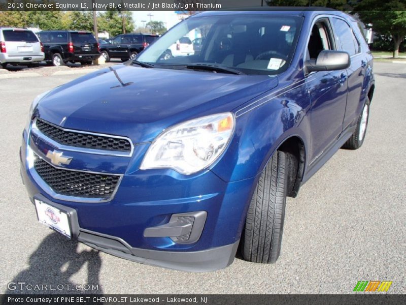 Navy Blue Metallic / Jet Black/Light Titanium 2010 Chevrolet Equinox LS