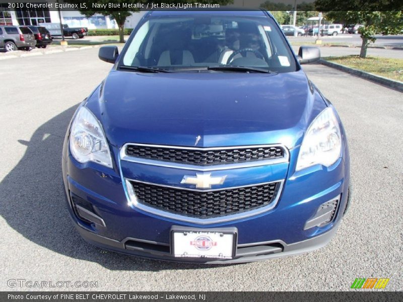 Navy Blue Metallic / Jet Black/Light Titanium 2010 Chevrolet Equinox LS