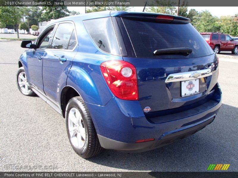 Navy Blue Metallic / Jet Black/Light Titanium 2010 Chevrolet Equinox LS