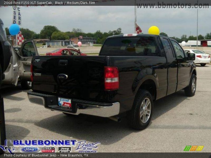Black / Medium/Dark Flint 2008 Ford F150 XLT SuperCab