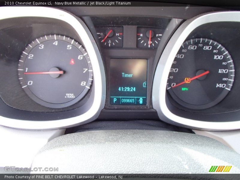 Navy Blue Metallic / Jet Black/Light Titanium 2010 Chevrolet Equinox LS