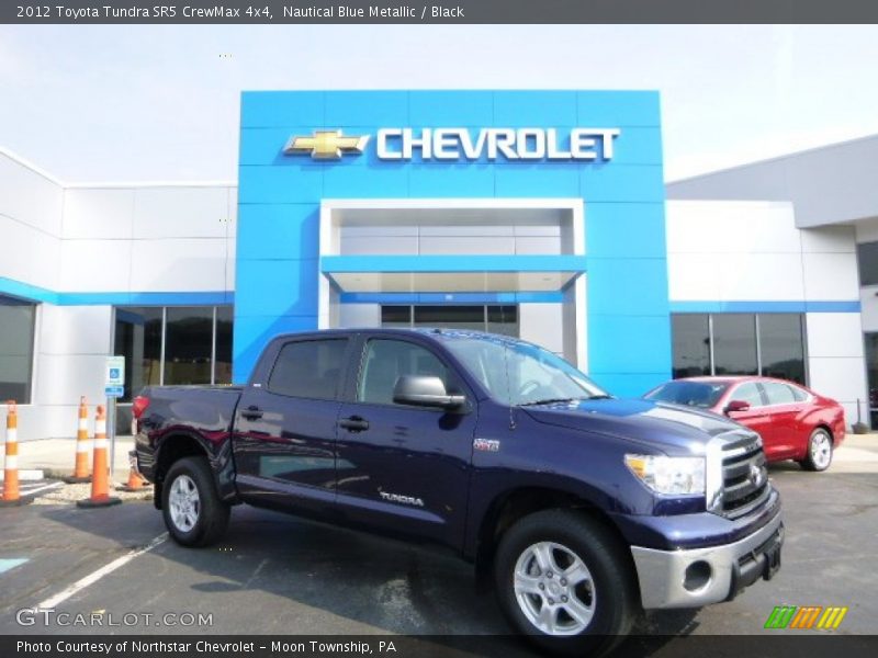 Nautical Blue Metallic / Black 2012 Toyota Tundra SR5 CrewMax 4x4