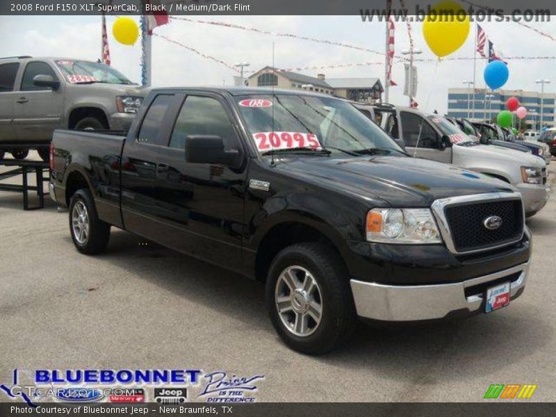 Black / Medium/Dark Flint 2008 Ford F150 XLT SuperCab