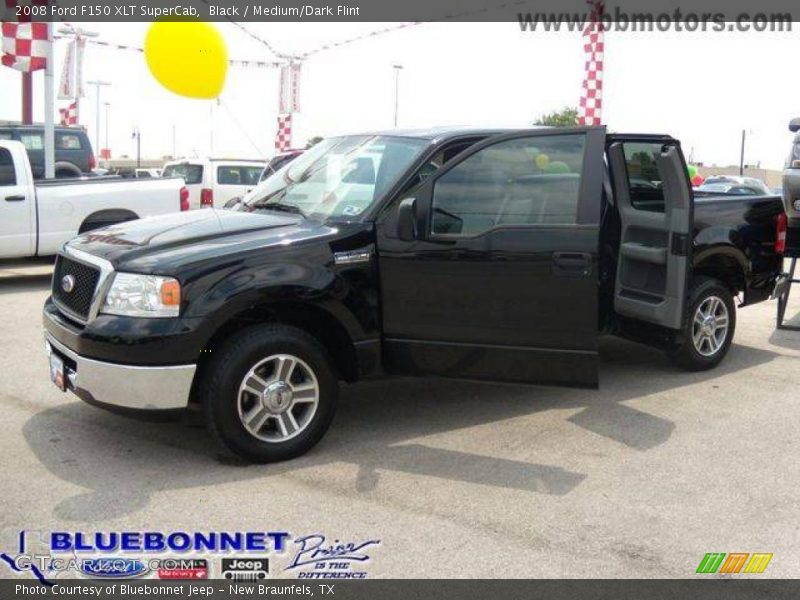 Black / Medium/Dark Flint 2008 Ford F150 XLT SuperCab