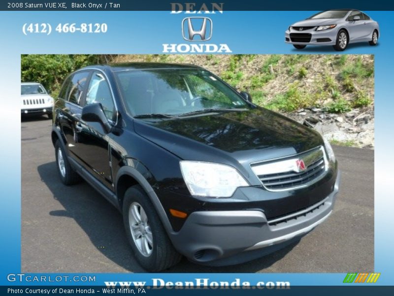 Black Onyx / Tan 2008 Saturn VUE XE