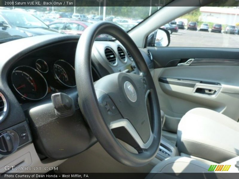 Black Onyx / Tan 2008 Saturn VUE XE