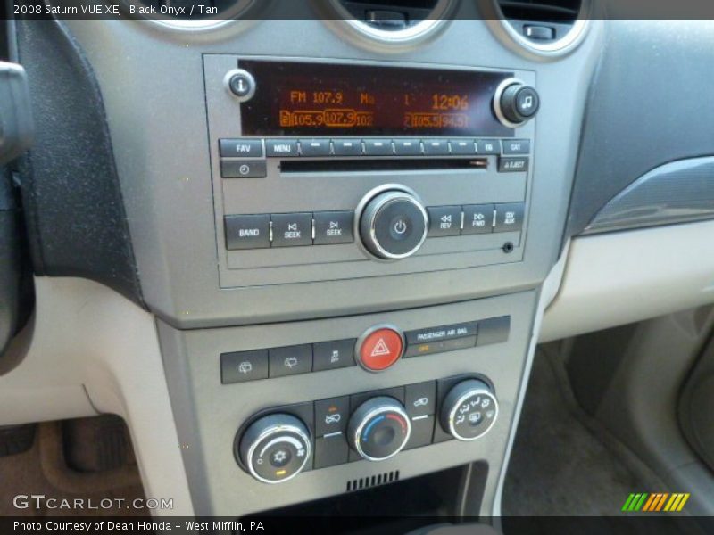Black Onyx / Tan 2008 Saturn VUE XE