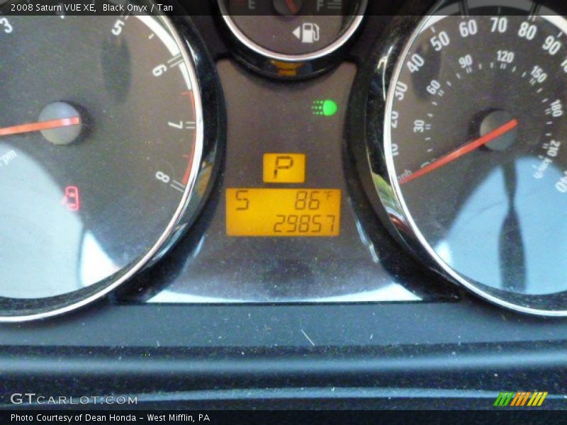 Black Onyx / Tan 2008 Saturn VUE XE