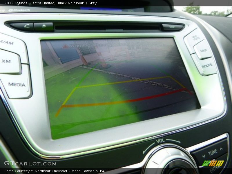 Black Noir Pearl / Gray 2012 Hyundai Elantra Limited