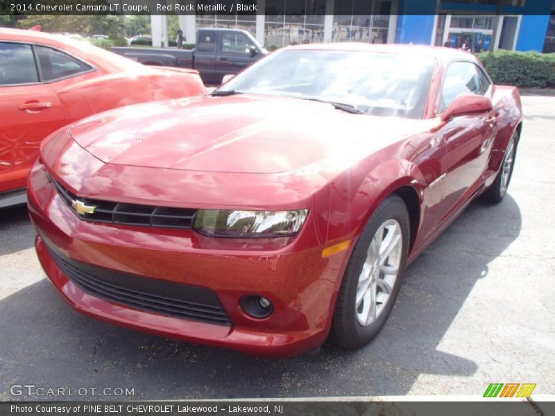Red Rock Metallic / Black 2014 Chevrolet Camaro LT Coupe