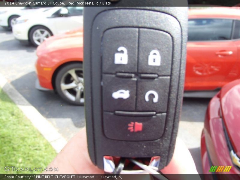 Red Rock Metallic / Black 2014 Chevrolet Camaro LT Coupe