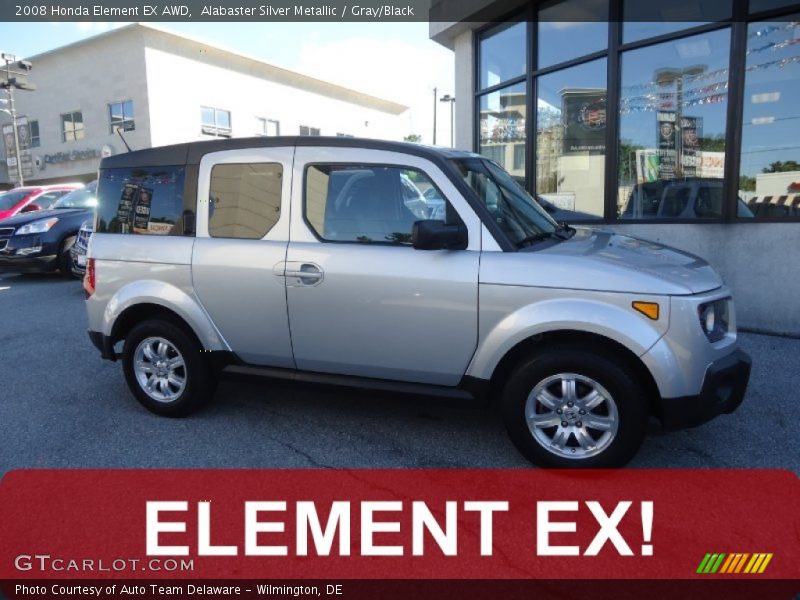 Alabaster Silver Metallic / Gray/Black 2008 Honda Element EX AWD