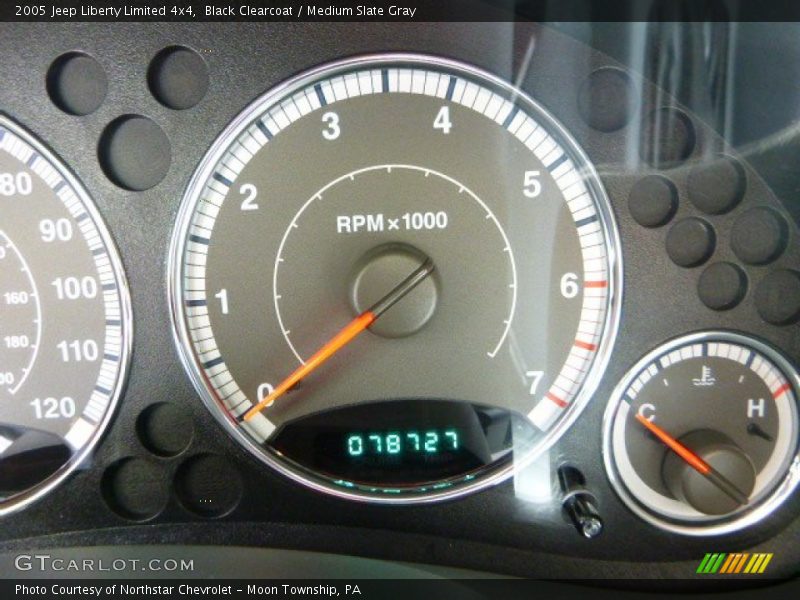 Black Clearcoat / Medium Slate Gray 2005 Jeep Liberty Limited 4x4