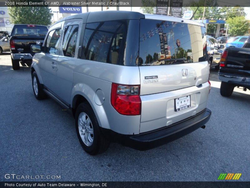 Alabaster Silver Metallic / Gray/Black 2008 Honda Element EX AWD