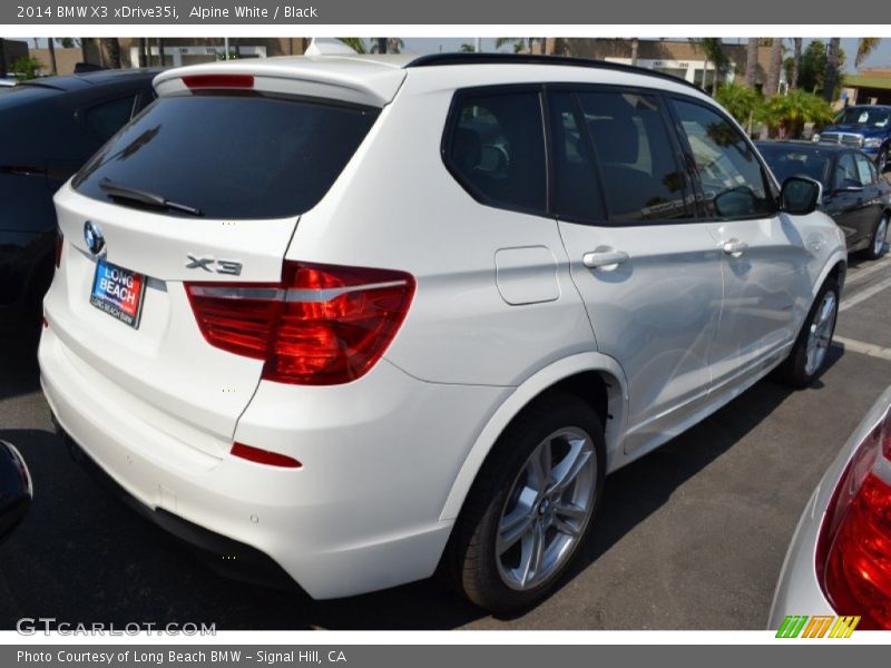 Alpine White / Black 2014 BMW X3 xDrive35i