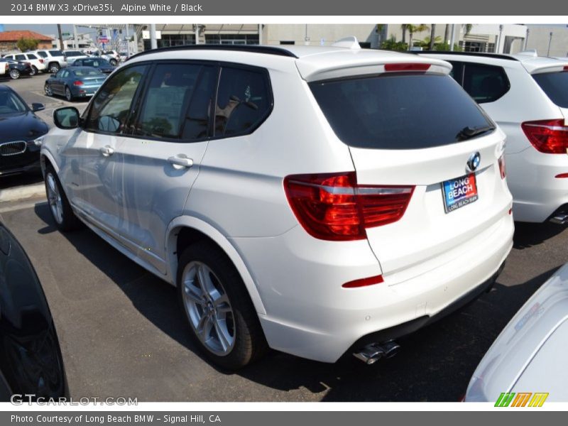 Alpine White / Black 2014 BMW X3 xDrive35i
