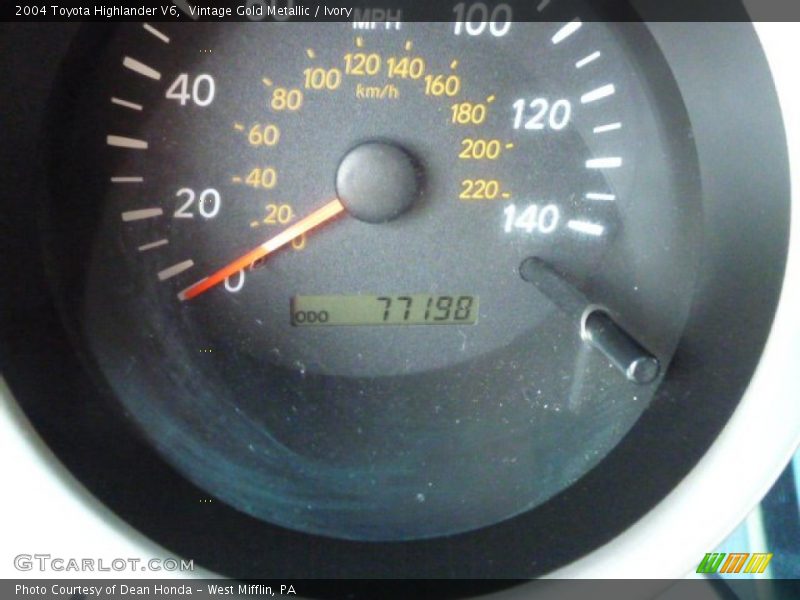 Vintage Gold Metallic / Ivory 2004 Toyota Highlander V6