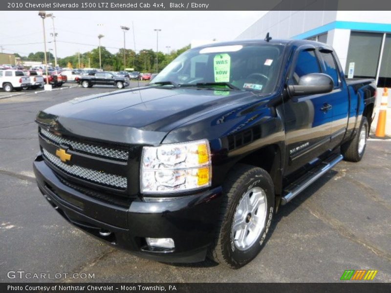 Black / Ebony 2010 Chevrolet Silverado 1500 LTZ Extended Cab 4x4