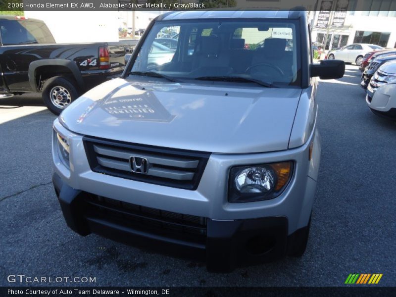 Alabaster Silver Metallic / Gray/Black 2008 Honda Element EX AWD