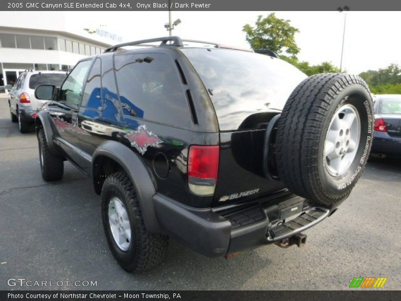Onyx Black / Dark Pewter 2005 GMC Canyon SLE Extended Cab 4x4