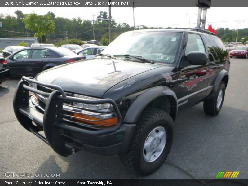 Onyx Black / Dark Pewter 2005 GMC Canyon SLE Extended Cab 4x4