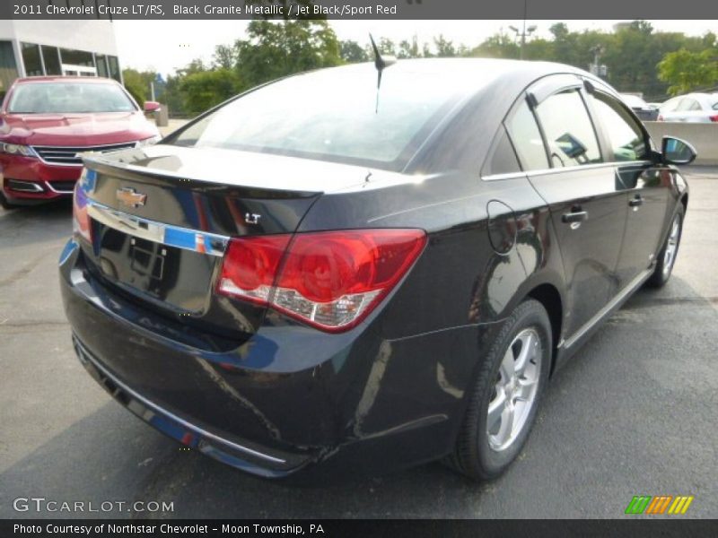 Black Granite Metallic / Jet Black/Sport Red 2011 Chevrolet Cruze LT/RS