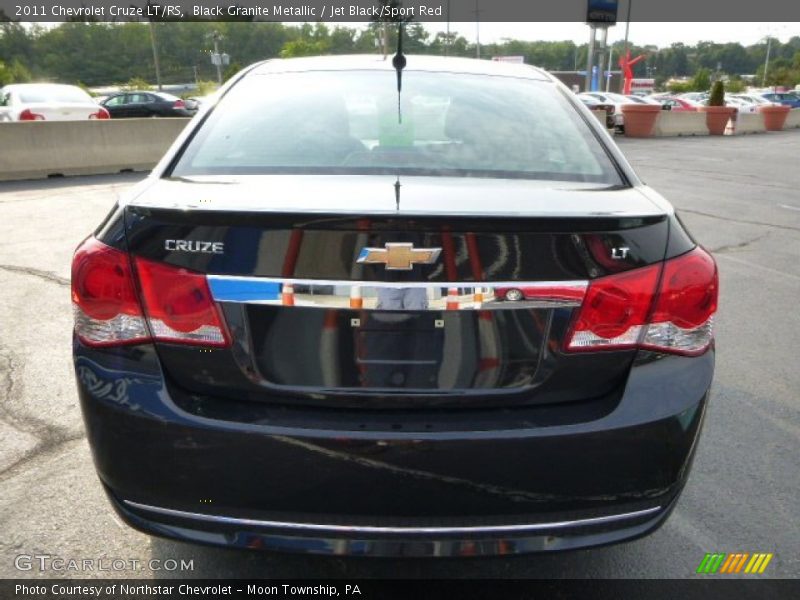 Black Granite Metallic / Jet Black/Sport Red 2011 Chevrolet Cruze LT/RS