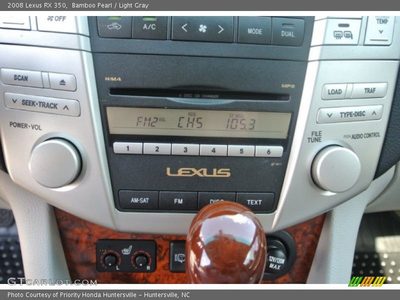 Bamboo Pearl / Light Gray 2008 Lexus RX 350