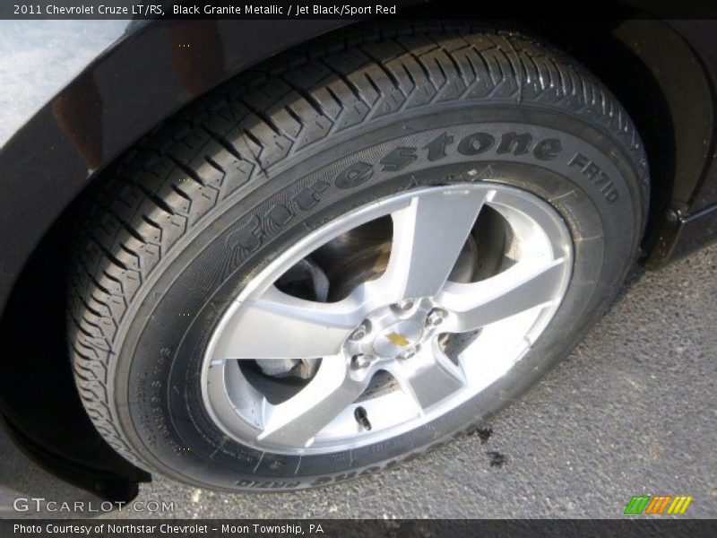 Black Granite Metallic / Jet Black/Sport Red 2011 Chevrolet Cruze LT/RS