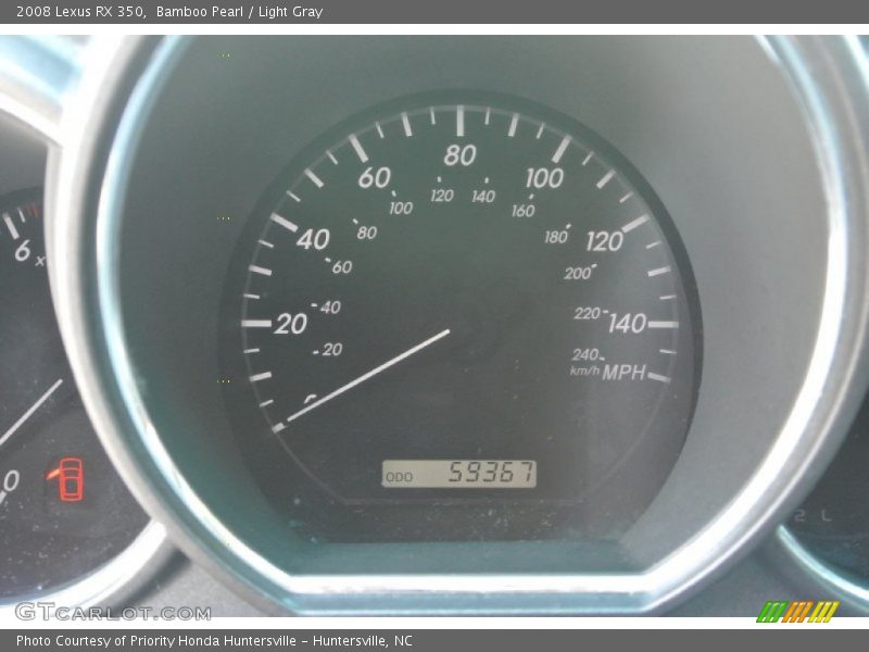 Bamboo Pearl / Light Gray 2008 Lexus RX 350