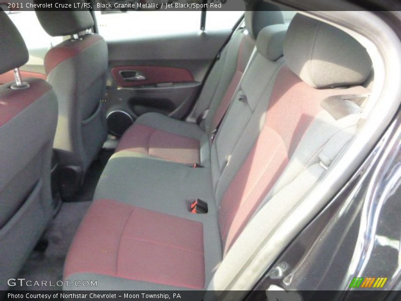 Black Granite Metallic / Jet Black/Sport Red 2011 Chevrolet Cruze LT/RS