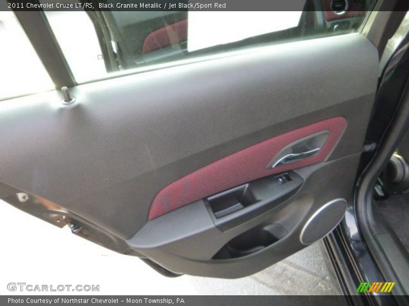 Black Granite Metallic / Jet Black/Sport Red 2011 Chevrolet Cruze LT/RS