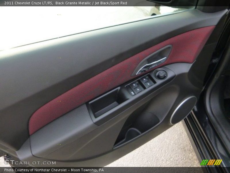Black Granite Metallic / Jet Black/Sport Red 2011 Chevrolet Cruze LT/RS