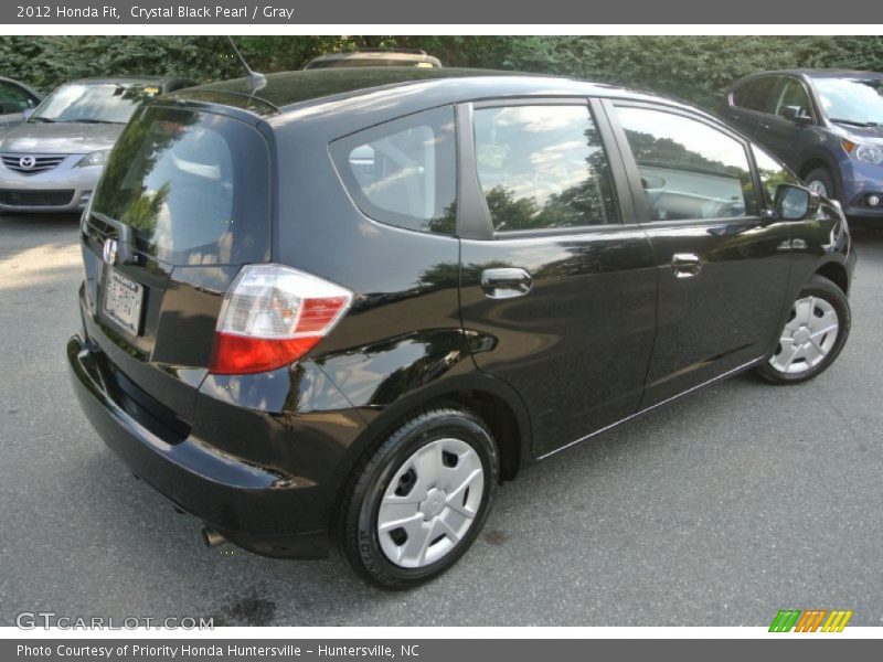 Crystal Black Pearl / Gray 2012 Honda Fit