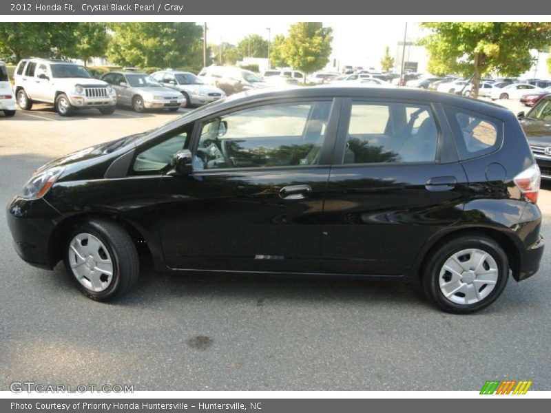 Crystal Black Pearl / Gray 2012 Honda Fit