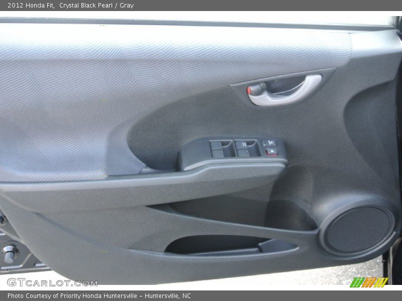Crystal Black Pearl / Gray 2012 Honda Fit