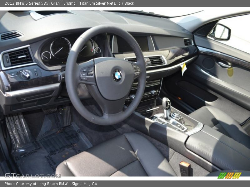 Titanium Silver Metallic / Black 2013 BMW 5 Series 535i Gran Turismo