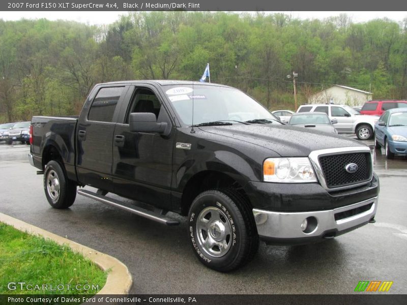 Black / Medium/Dark Flint 2007 Ford F150 XLT SuperCrew 4x4