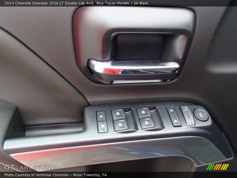 Blue Topaz Metallic / Jet Black 2014 Chevrolet Silverado 1500 LT Double Cab 4x4