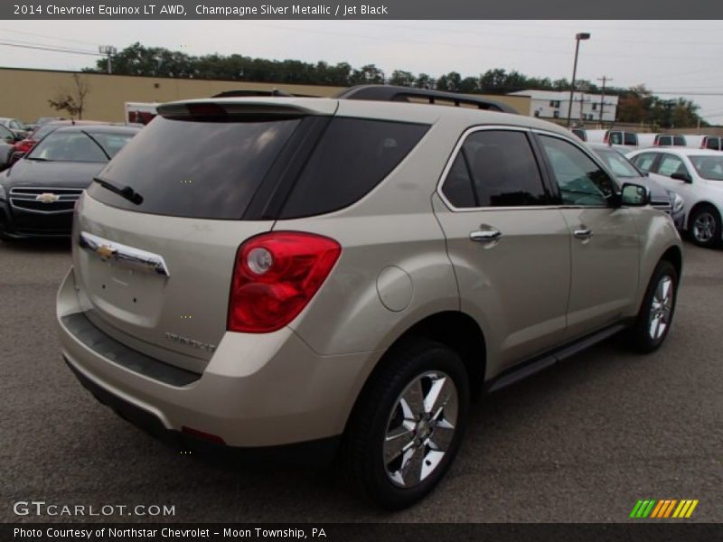 Champagne Silver Metallic / Jet Black 2014 Chevrolet Equinox LT AWD