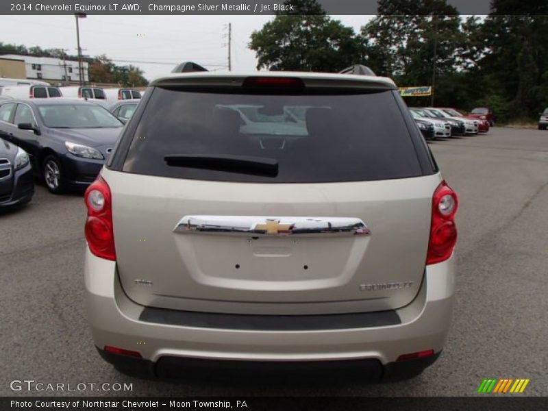 Champagne Silver Metallic / Jet Black 2014 Chevrolet Equinox LT AWD