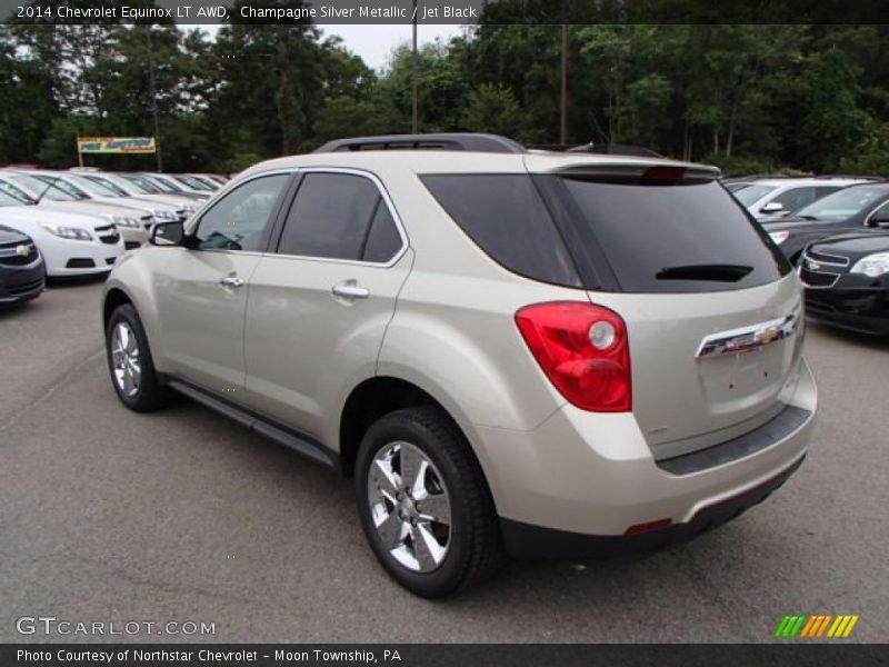 Champagne Silver Metallic / Jet Black 2014 Chevrolet Equinox LT AWD