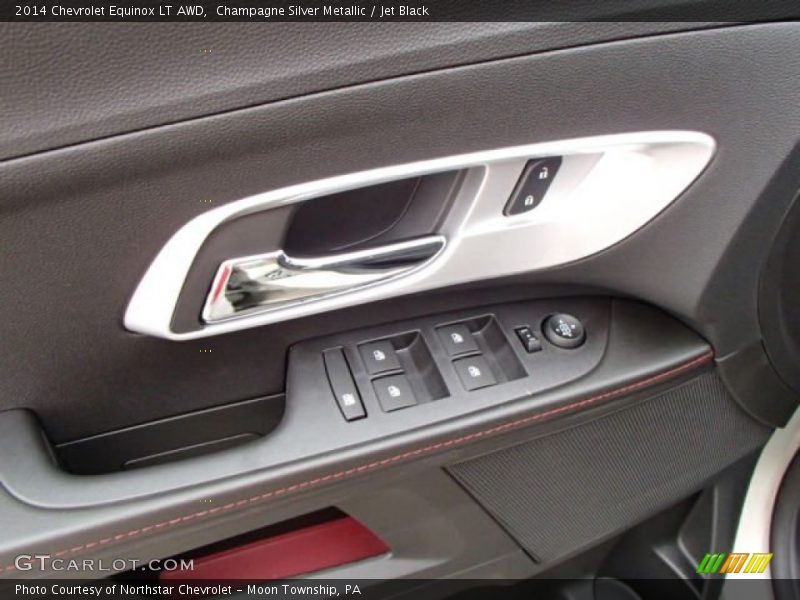 Champagne Silver Metallic / Jet Black 2014 Chevrolet Equinox LT AWD