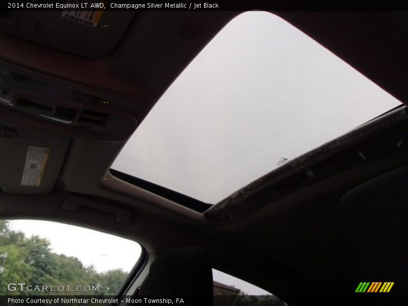 Champagne Silver Metallic / Jet Black 2014 Chevrolet Equinox LT AWD