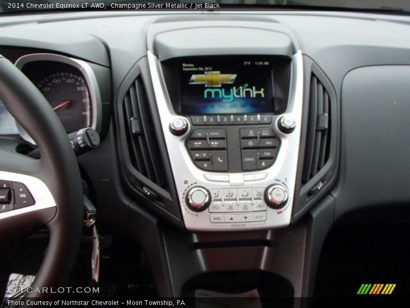 Champagne Silver Metallic / Jet Black 2014 Chevrolet Equinox LT AWD